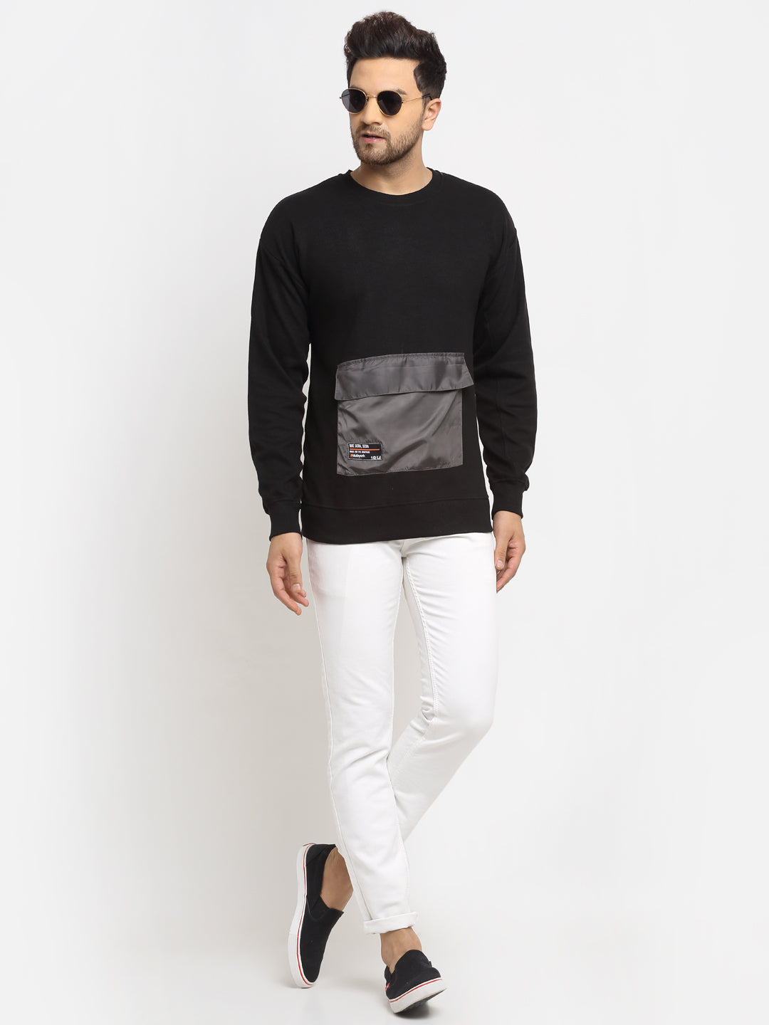 Black  Grey Sweatshirt