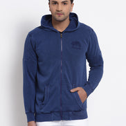 Blue Hooded Sweatshirt