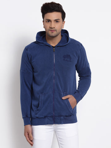 Blue Hooded Sweatshirt