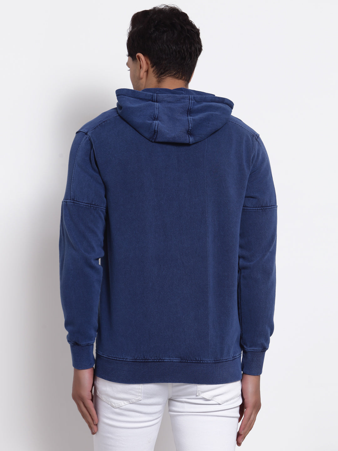 Blue Hooded Sweatshirt