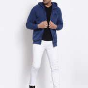 Blue Hooded Sweatshirt