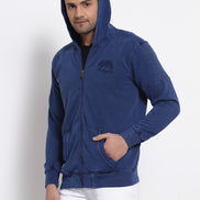 Blue Hooded Sweatshirt