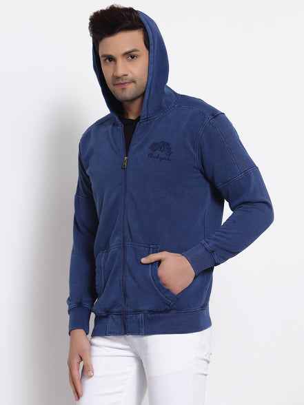 Blue Hooded Sweatshirt