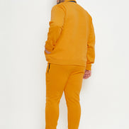 Mustard Polo Neck Plus Size Track Suit
