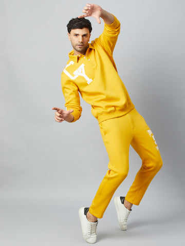 Mustard Polo Neck Track Suit