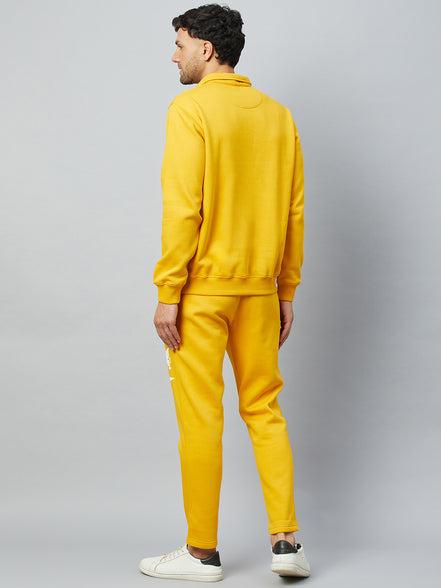 Mustard Polo Neck Sweatshirt