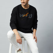 Black Printed Sweatshirt