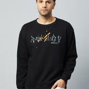 Black Printed Sweatshirt