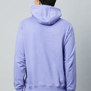 Lilac Printed Full Sleeve Hooded Sweatshirt