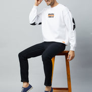 White Printed Sweatshirt