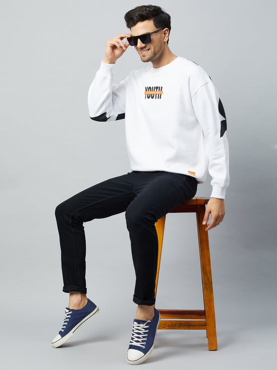 White Printed Sweatshirt