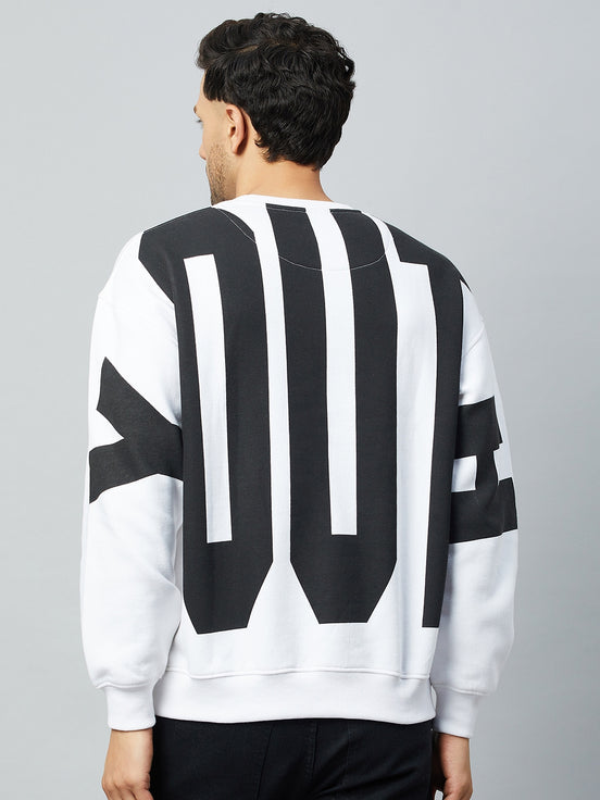 White Printed Sweatshirt