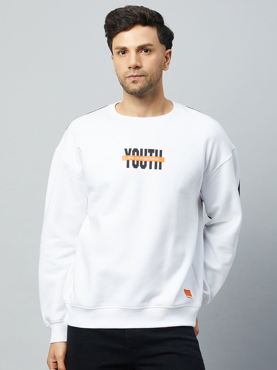 White Printed Sweatshirt