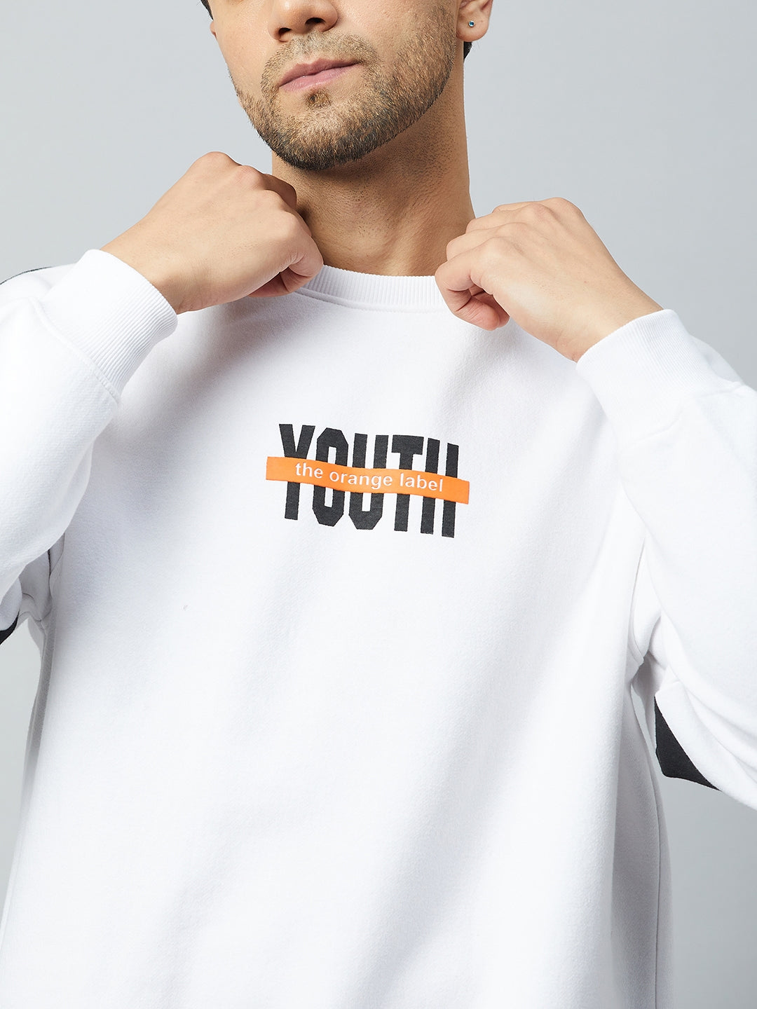 White Printed Sweatshirt
