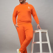Orange Printed Plus active Track Pant