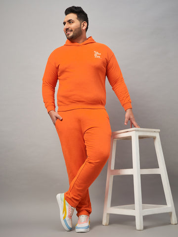 Orange Printed Plus active Track Pant