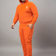 Orange Printed Plus active Track Pant