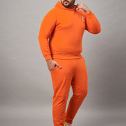 Orange Printed Plus active Track Pant