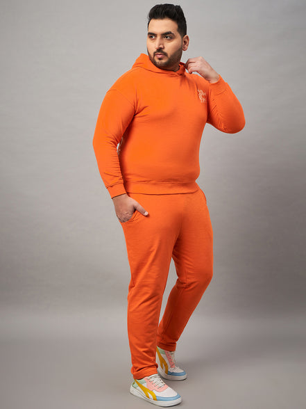Orange Printed Plus active Track Pant