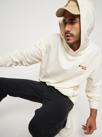 Off White Solid Sweatshirt