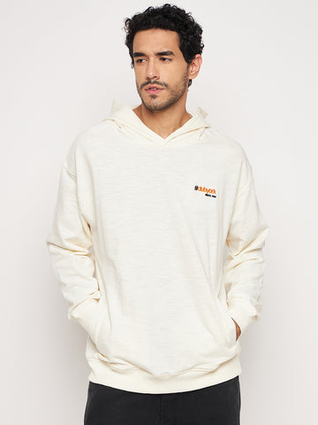 Off White Solid Sweatshirt