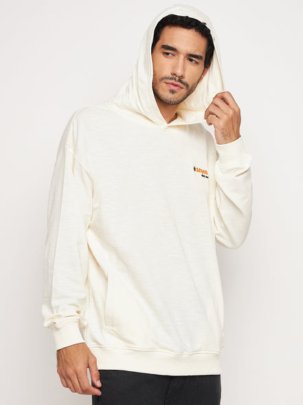 Off White Solid Sweatshirt