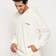 Orange Solid Full Sleeve Round Neck Sweatshirt