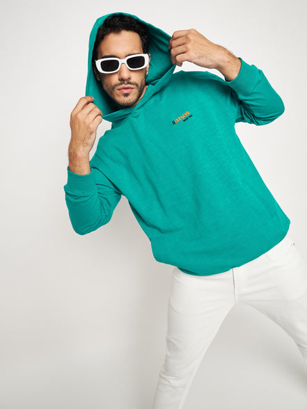 Blue Solid Sweatshirt
