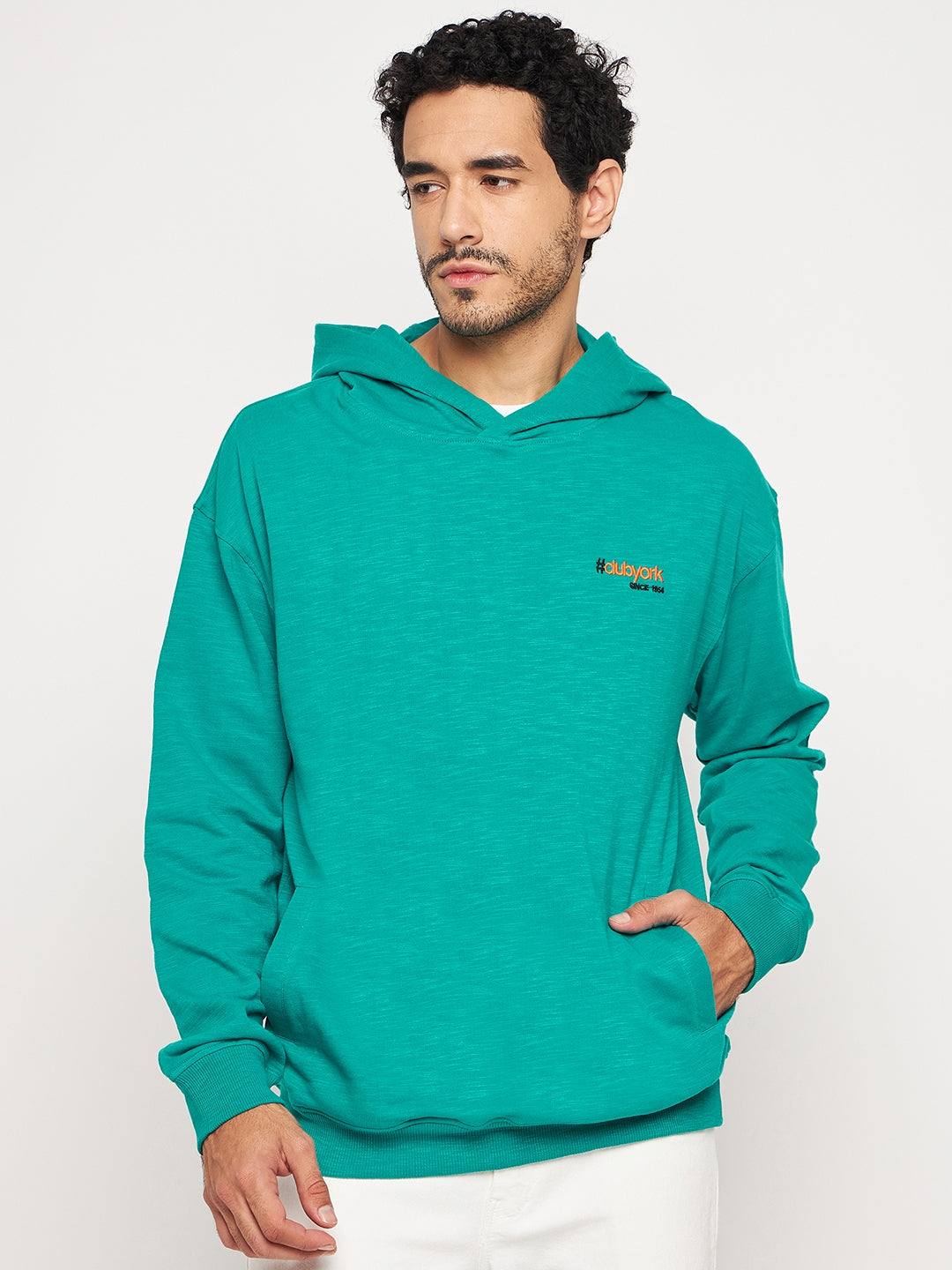 Blue Solid Sweatshirt