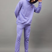 Lilac Round Neck Track Suit