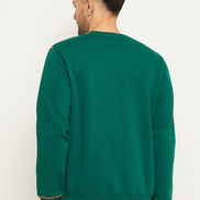 Panderosa Pine Solid Full Sleeve Round Neck Sweatshirt