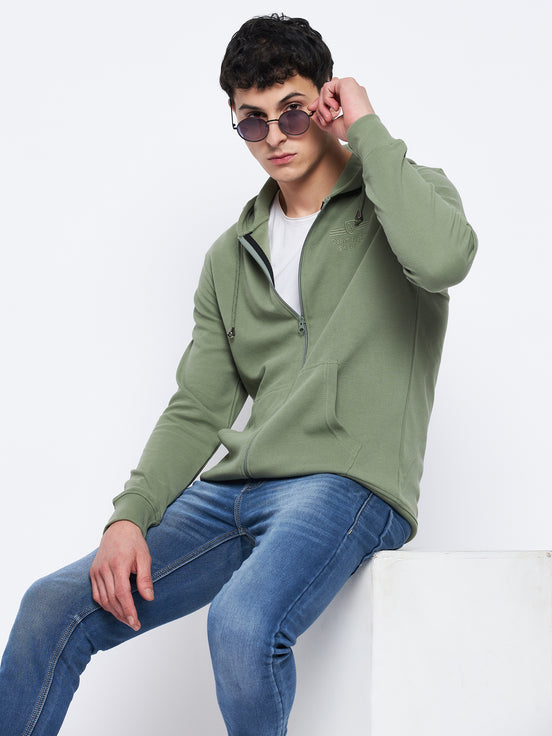 Pista Green Hooded Sweatshirt