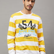 White Striped Sweatshirt