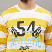 White Striped Sweatshirt