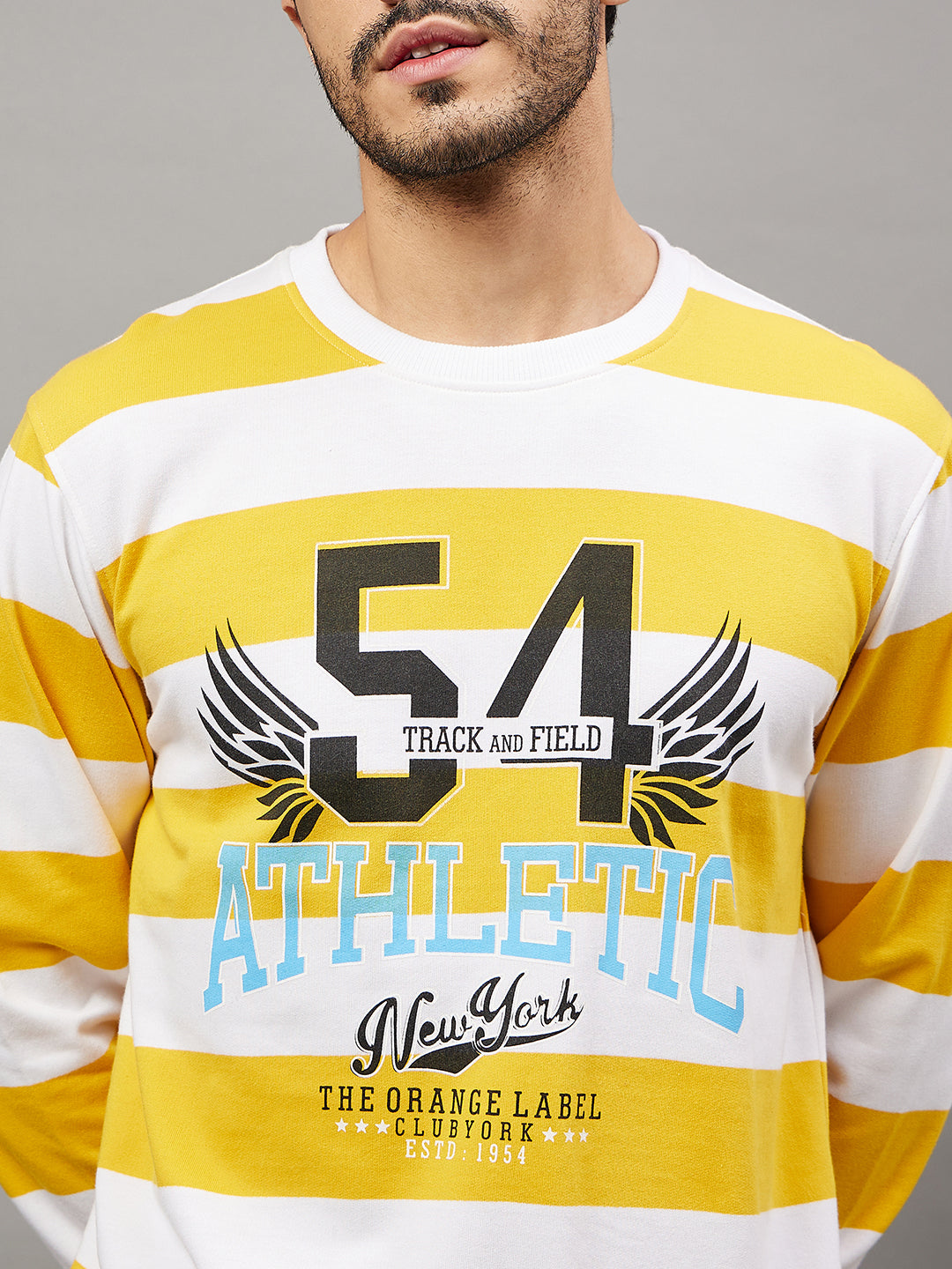 White Striped Sweatshirt