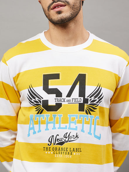 White Striped Sweatshirt
