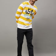 White Striped Sweatshirt