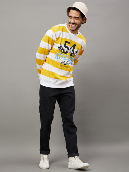 White Striped Sweatshirt