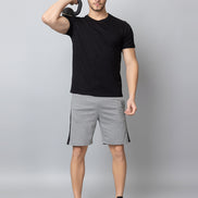 Light Grey Colorblocked Activewear Short