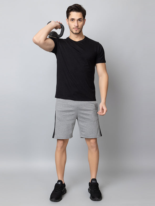 Light Grey Colorblocked Activewear Short