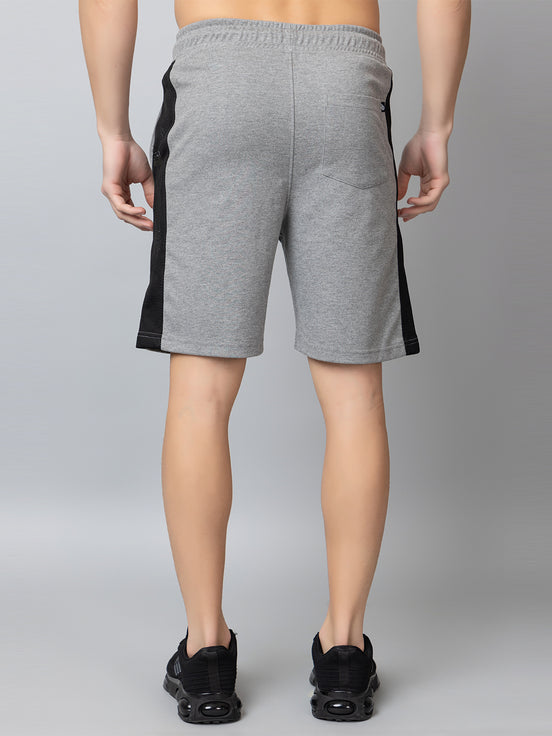 Light Grey Colorblocked Activewear Short