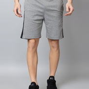 Light Grey Colorblocked Activewear Short