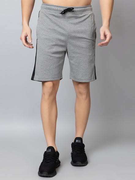 Light Grey Colorblocked Activewear Short