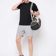 Grey  Activewear Short