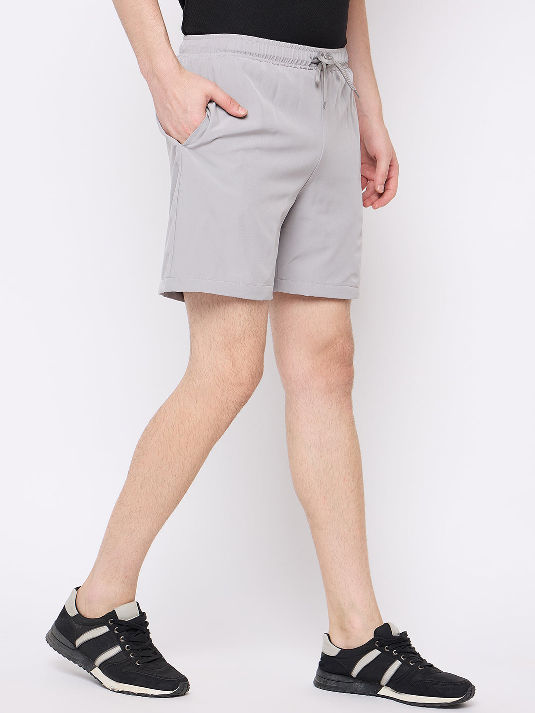 Grey  Activewear Short