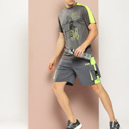 Grey  Activewear Short
