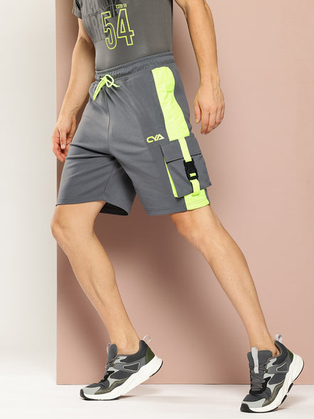 Grey  Activewear Short