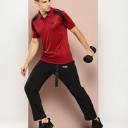 Black Solid Activewear Track Pant