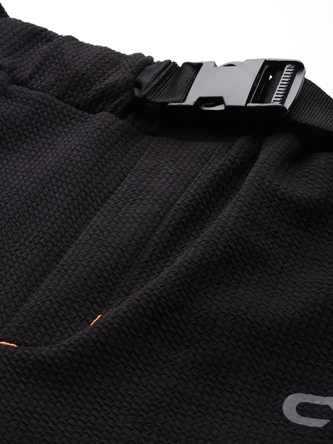 Black Solid Activewear Track Pant