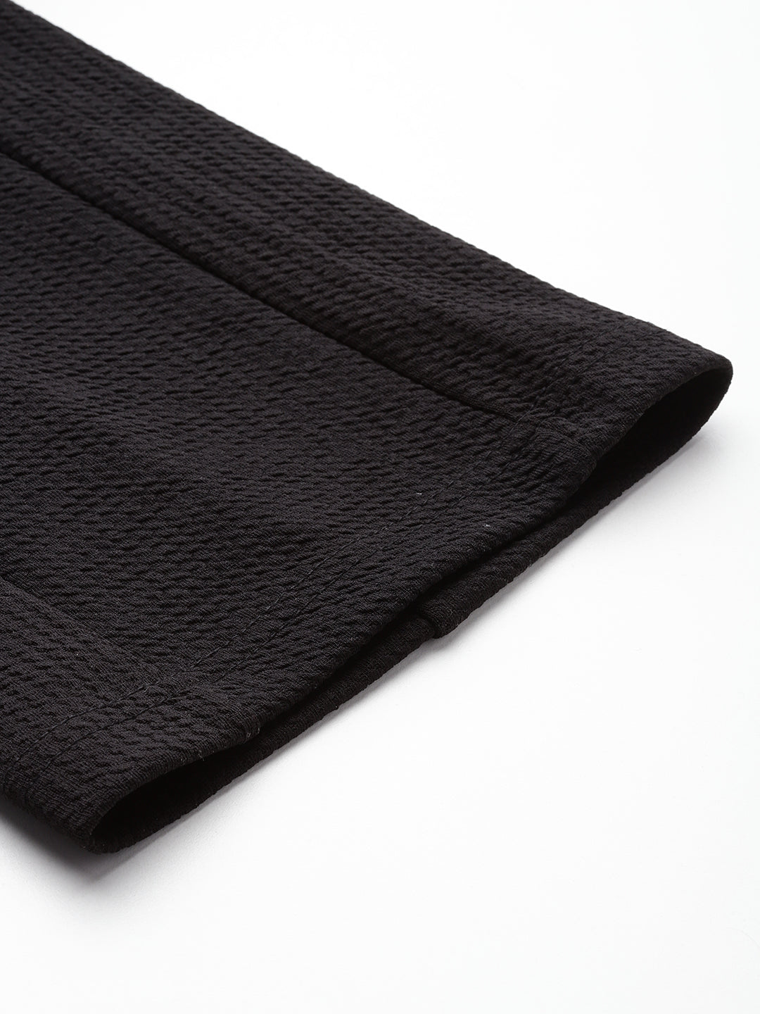 Black Solid Activewear Track Pant